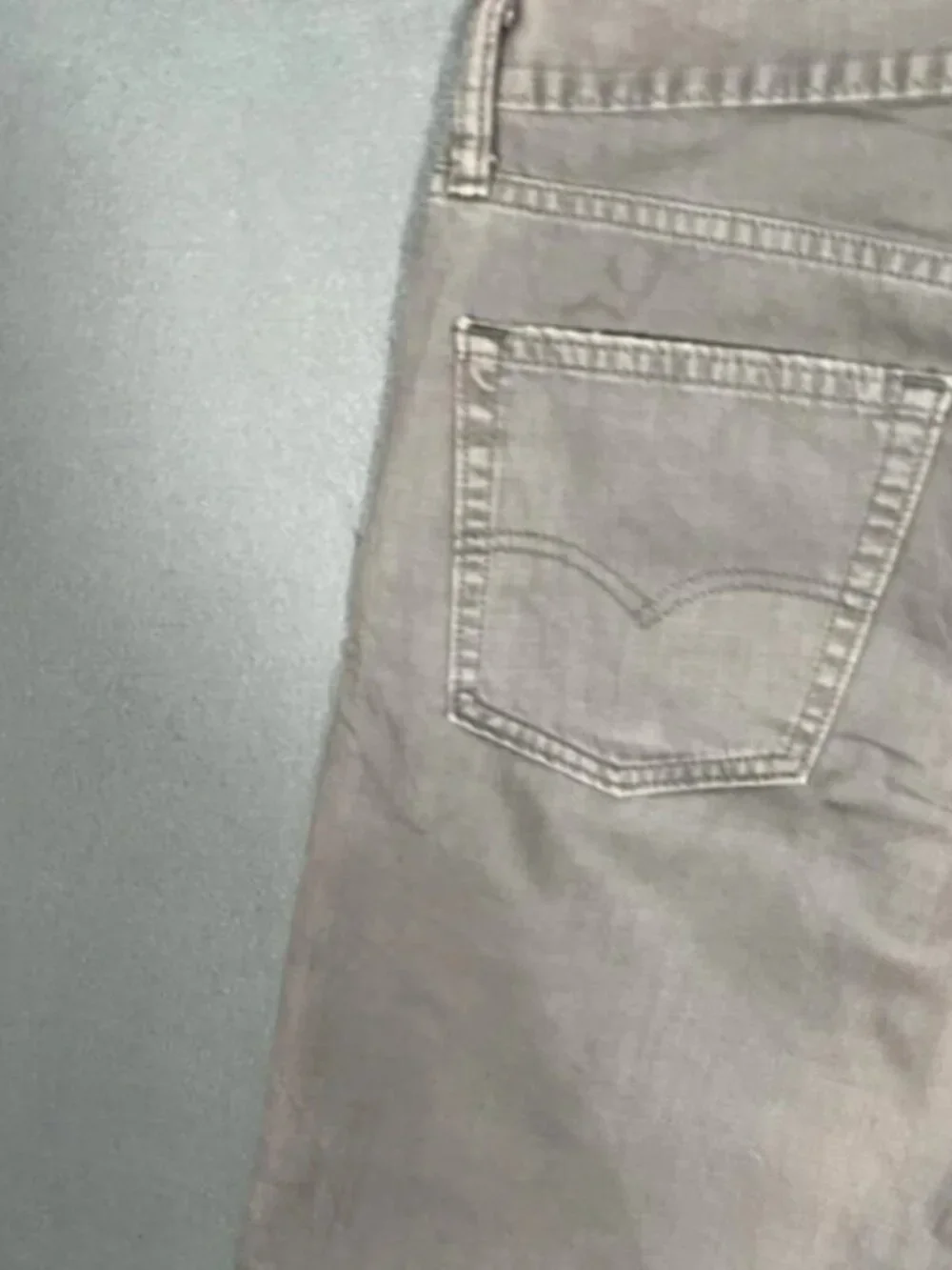 Levi’s 514 Grey Denim Jeans Vintage Straight Mens W34 I30